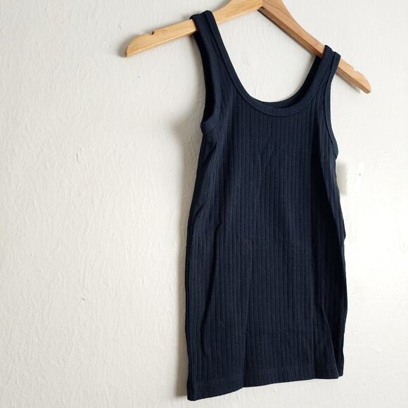 NEW Aerie No BS Wide Ribbed Tank Top Black - Picture 8 of 10